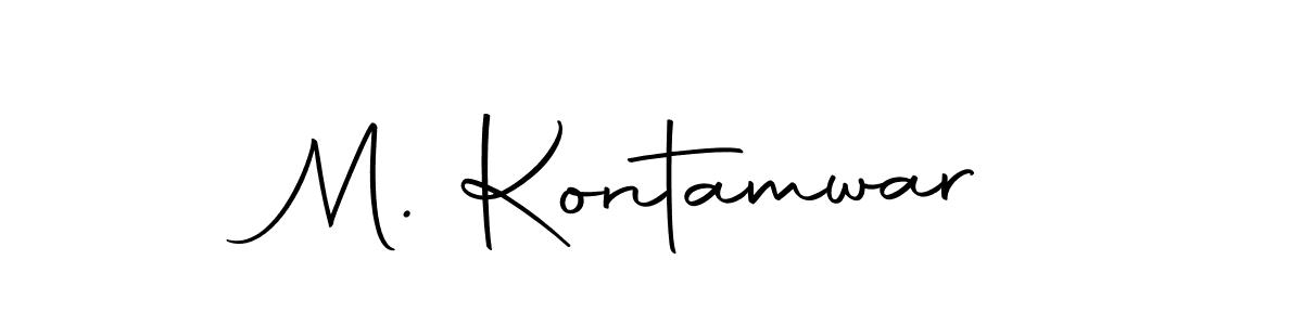 Autography-DOLnW is a professional signature style that is perfect for those who want to add a touch of class to their signature. It is also a great choice for those who want to make their signature more unique. Get M. Kontamwar name to fancy signature for free. M. Kontamwar signature style 10 images and pictures png