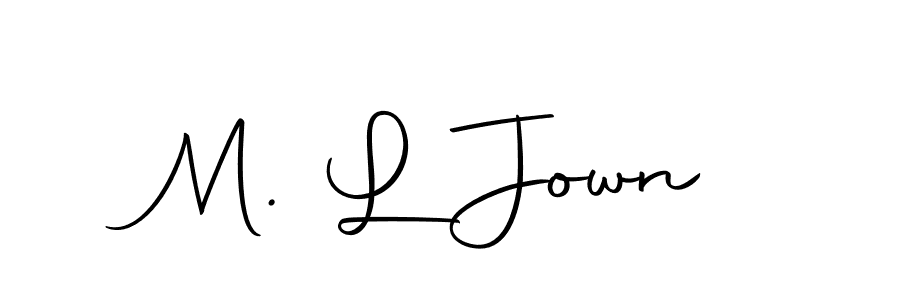 Make a short M. L Jown signature style. Manage your documents anywhere anytime using Autography-DOLnW. Create and add eSignatures, submit forms, share and send files easily. M. L Jown signature style 10 images and pictures png