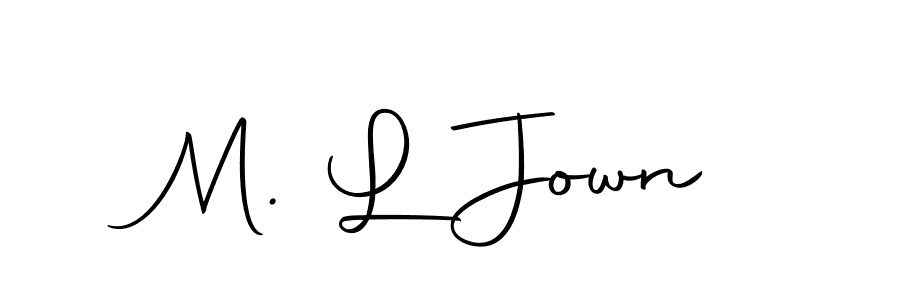 Best and Professional Signature Style for M. L Jown. Autography-DOLnW Best Signature Style Collection. M. L Jown signature style 10 images and pictures png