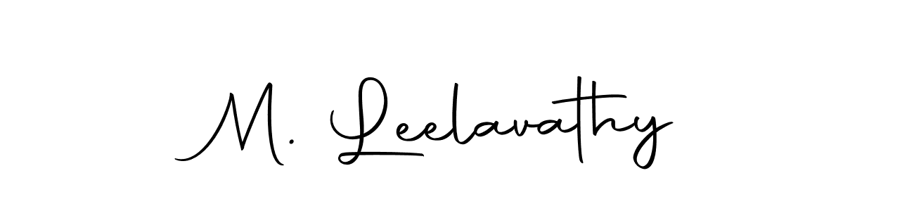 Make a beautiful signature design for name M. Leelavathy. With this signature (Autography-DOLnW) style, you can create a handwritten signature for free. M. Leelavathy signature style 10 images and pictures png