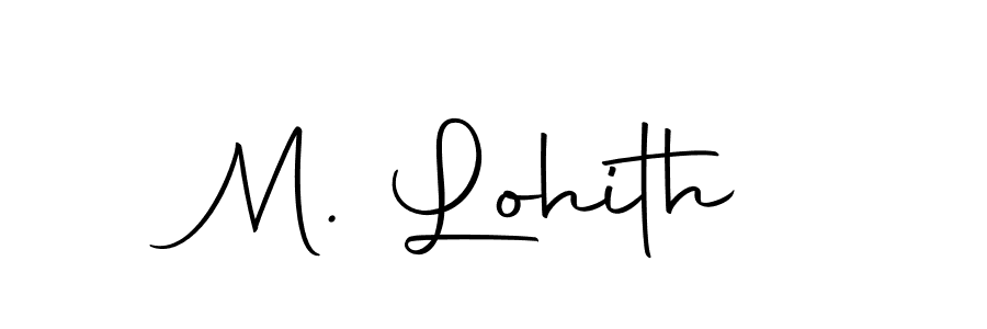 Autography-DOLnW is a professional signature style that is perfect for those who want to add a touch of class to their signature. It is also a great choice for those who want to make their signature more unique. Get M. Lohith name to fancy signature for free. M. Lohith signature style 10 images and pictures png