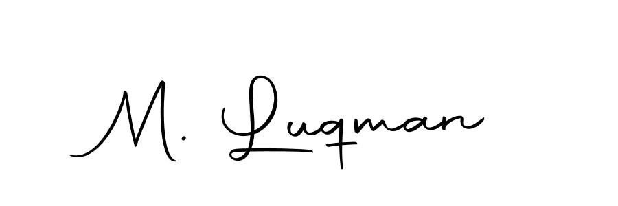 Make a beautiful signature design for name M. Luqman. With this signature (Autography-DOLnW) style, you can create a handwritten signature for free. M. Luqman signature style 10 images and pictures png