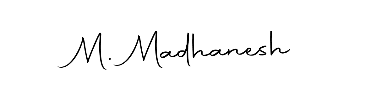 You can use this online signature creator to create a handwritten signature for the name M. Madhanesh. This is the best online autograph maker. M. Madhanesh signature style 10 images and pictures png