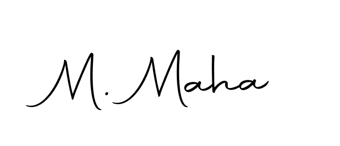 Make a beautiful signature design for name M. Maha. Use this online signature maker to create a handwritten signature for free. M. Maha signature style 10 images and pictures png