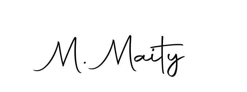 Make a beautiful signature design for name M. Maity. With this signature (Autography-DOLnW) style, you can create a handwritten signature for free. M. Maity signature style 10 images and pictures png