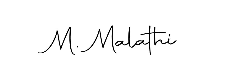 Also You can easily find your signature by using the search form. We will create M. Malathi name handwritten signature images for you free of cost using Autography-DOLnW sign style. M. Malathi signature style 10 images and pictures png