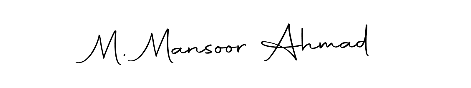 Make a beautiful signature design for name M. Mansoor Ahmad. Use this online signature maker to create a handwritten signature for free. M. Mansoor Ahmad signature style 10 images and pictures png