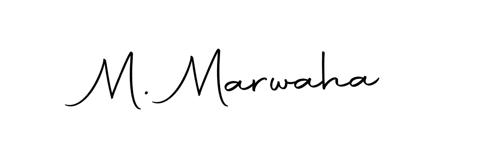 M. Marwaha stylish signature style. Best Handwritten Sign (Autography-DOLnW) for my name. Handwritten Signature Collection Ideas for my name M. Marwaha. M. Marwaha signature style 10 images and pictures png