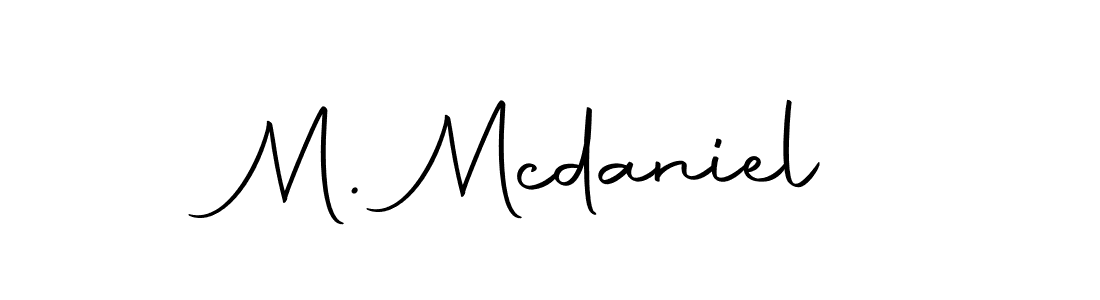 Make a beautiful signature design for name M. Mcdaniel. With this signature (Autography-DOLnW) style, you can create a handwritten signature for free. M. Mcdaniel signature style 10 images and pictures png