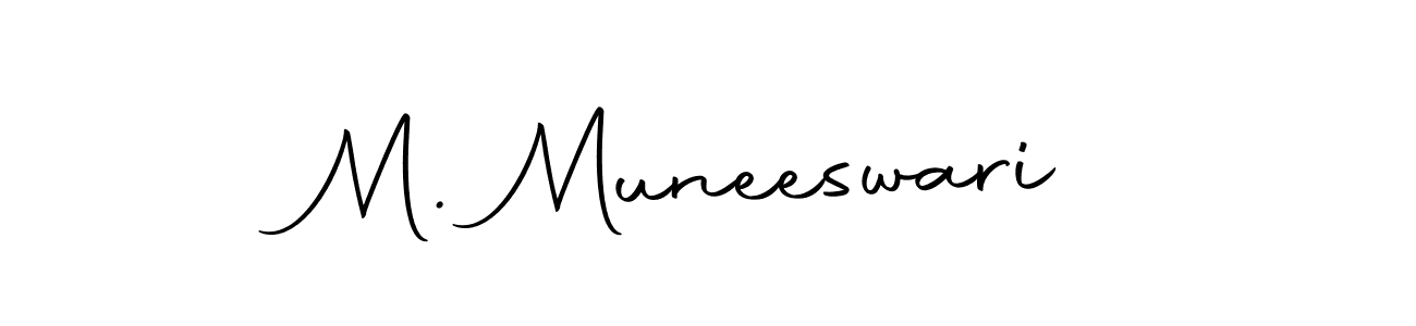 M. Muneeswari stylish signature style. Best Handwritten Sign (Autography-DOLnW) for my name. Handwritten Signature Collection Ideas for my name M. Muneeswari. M. Muneeswari signature style 10 images and pictures png