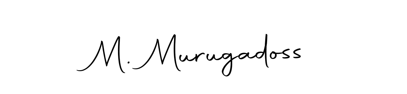 Make a beautiful signature design for name M. Murugadoss. With this signature (Autography-DOLnW) style, you can create a handwritten signature for free. M. Murugadoss signature style 10 images and pictures png