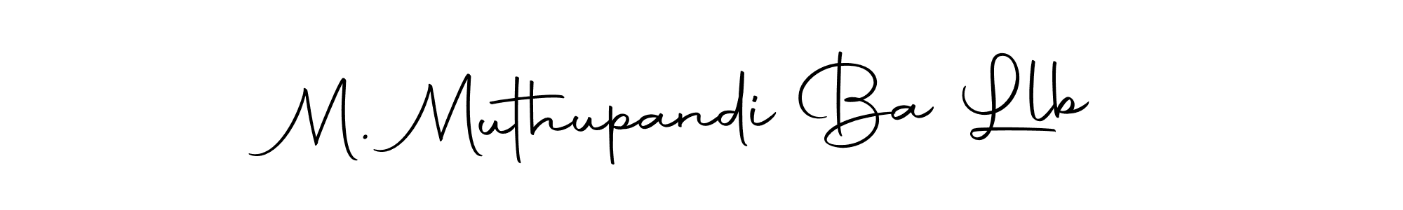 Create a beautiful signature design for name M. Muthupandi Ba Llb. With this signature (Autography-DOLnW) fonts, you can make a handwritten signature for free. M. Muthupandi Ba Llb signature style 10 images and pictures png