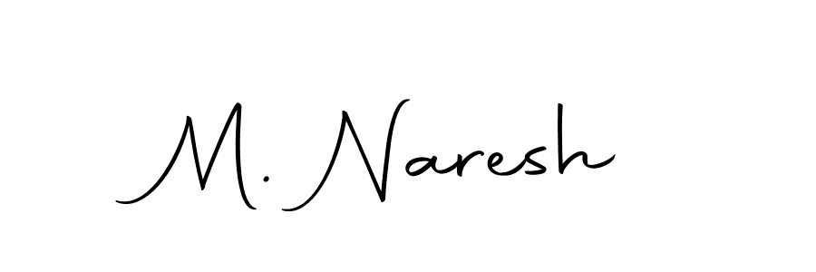 Make a beautiful signature design for name M. Naresh. With this signature (Autography-DOLnW) style, you can create a handwritten signature for free. M. Naresh signature style 10 images and pictures png