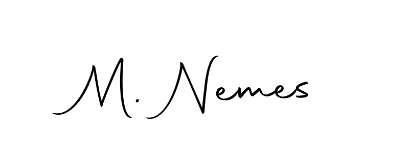 How to Draw M. Nemes signature style? Autography-DOLnW is a latest design signature styles for name M. Nemes. M. Nemes signature style 10 images and pictures png