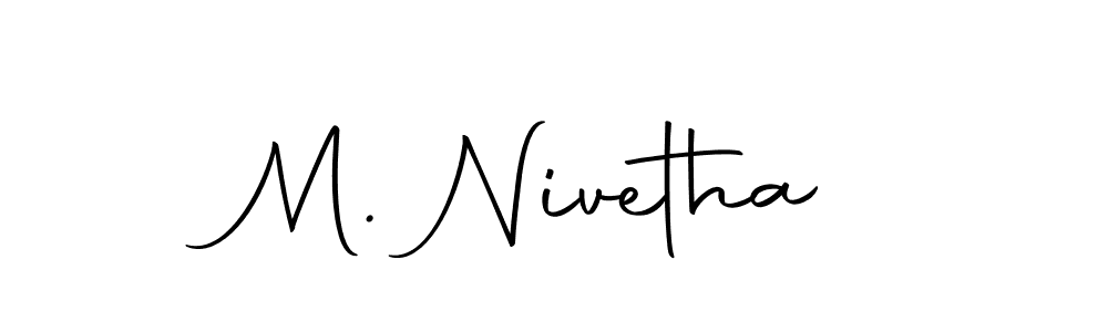 This is the best signature style for the M. Nivetha name. Also you like these signature font (Autography-DOLnW). Mix name signature. M. Nivetha signature style 10 images and pictures png