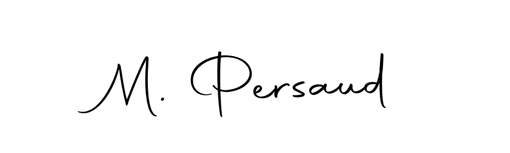 How to make M. Persaud name signature. Use Autography-DOLnW style for creating short signs online. This is the latest handwritten sign. M. Persaud signature style 10 images and pictures png