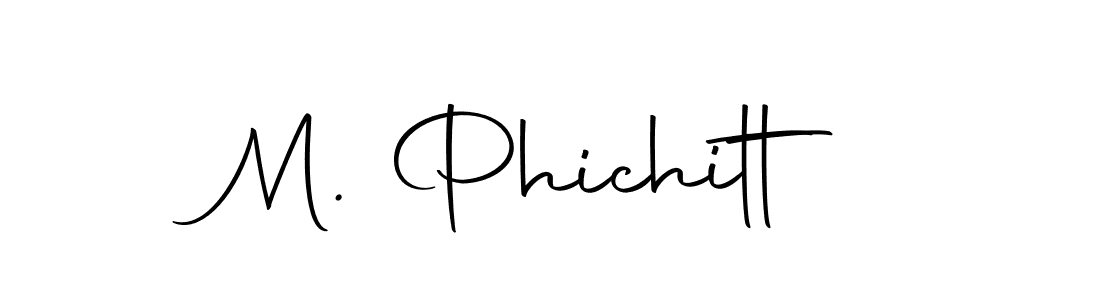 The best way (Autography-DOLnW) to make a short signature is to pick only two or three words in your name. The name M. Phichitt include a total of six letters. For converting this name. M. Phichitt signature style 10 images and pictures png