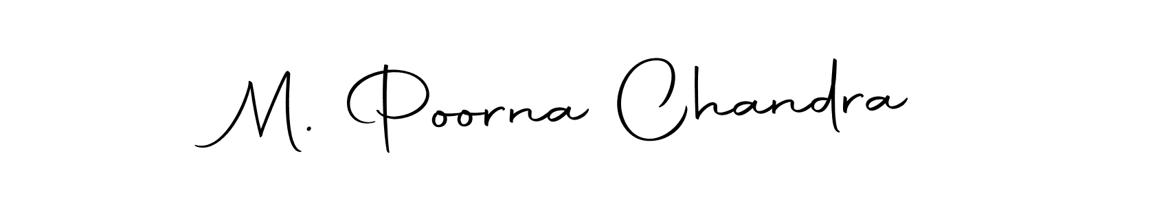 Also we have M. Poorna Chandra name is the best signature style. Create professional handwritten signature collection using Autography-DOLnW autograph style. M. Poorna Chandra signature style 10 images and pictures png