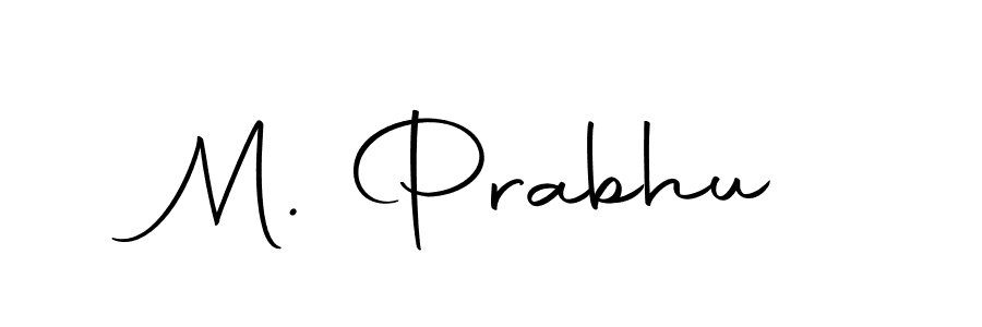 Use a signature maker to create a handwritten signature online. With this signature software, you can design (Autography-DOLnW) your own signature for name M. Prabhu. M. Prabhu signature style 10 images and pictures png