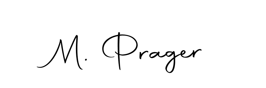 Create a beautiful signature design for name M. Prager. With this signature (Autography-DOLnW) fonts, you can make a handwritten signature for free. M. Prager signature style 10 images and pictures png