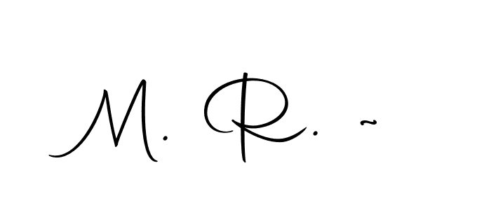 Design your own signature with our free online signature maker. With this signature software, you can create a handwritten (Autography-DOLnW) signature for name M. R. ~. M. R. ~ signature style 10 images and pictures png