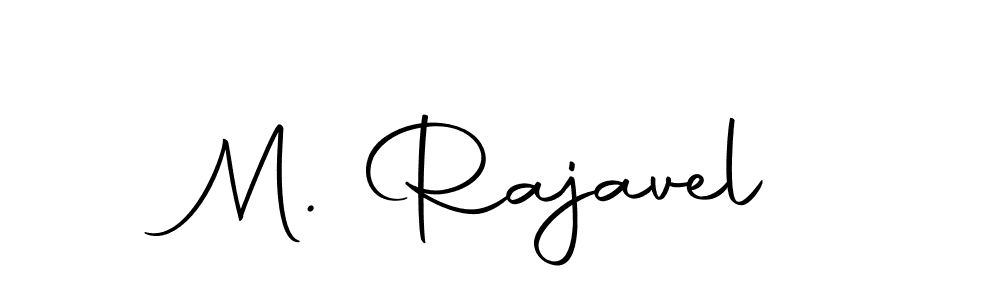 if you are searching for the best signature style for your name M. Rajavel. so please give up your signature search. here we have designed multiple signature styles  using Autography-DOLnW. M. Rajavel signature style 10 images and pictures png