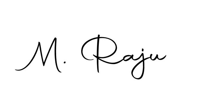 How to make M. Raju name signature. Use Autography-DOLnW style for creating short signs online. This is the latest handwritten sign. M. Raju signature style 10 images and pictures png