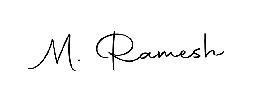 Design your own signature with our free online signature maker. With this signature software, you can create a handwritten (Autography-DOLnW) signature for name M. Ramesh. M. Ramesh signature style 10 images and pictures png