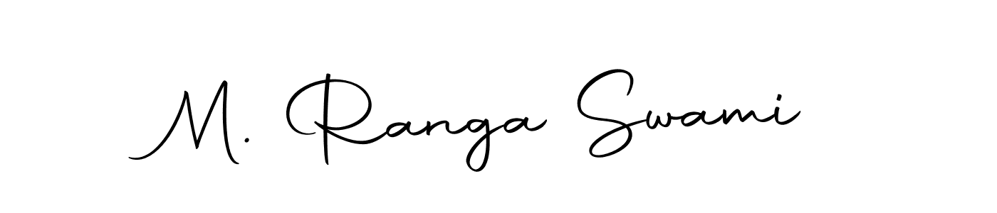 Create a beautiful signature design for name M. Ranga Swami. With this signature (Autography-DOLnW) fonts, you can make a handwritten signature for free. M. Ranga Swami signature style 10 images and pictures png