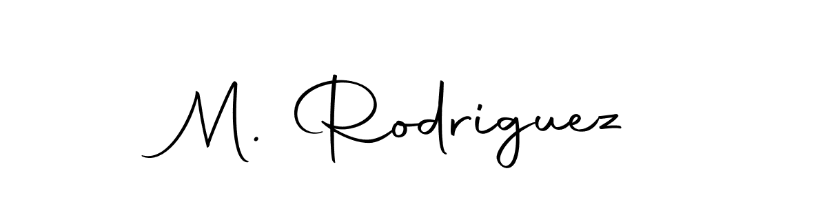 Make a beautiful signature design for name M. Rodriguez. With this signature (Autography-DOLnW) style, you can create a handwritten signature for free. M. Rodriguez signature style 10 images and pictures png