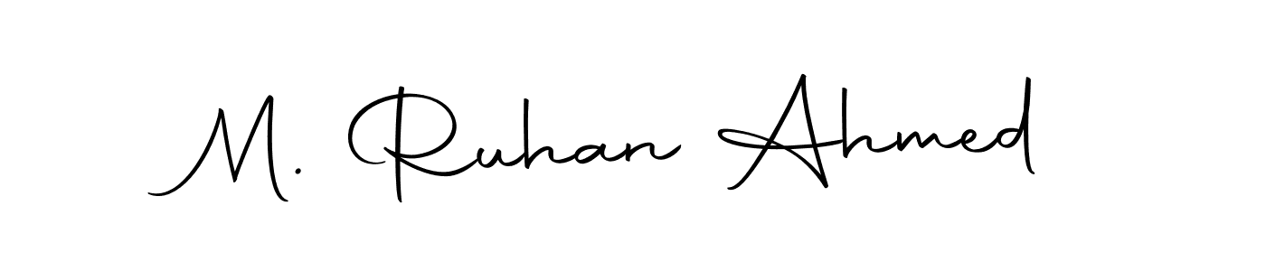 Here are the top 10 professional signature styles for the name M. Ruhan Ahmed. These are the best autograph styles you can use for your name. M. Ruhan Ahmed signature style 10 images and pictures png