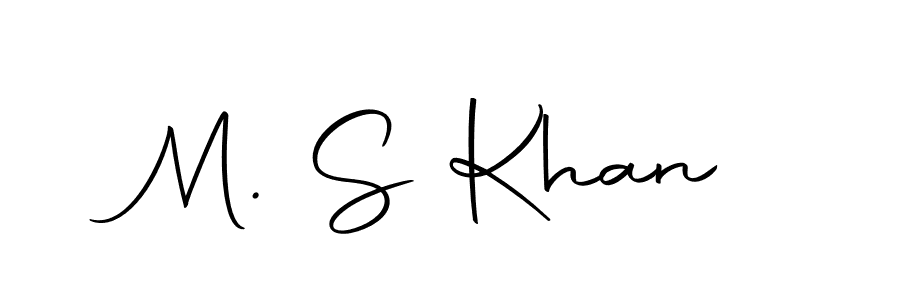 Create a beautiful signature design for name M. S Khan. With this signature (Autography-DOLnW) fonts, you can make a handwritten signature for free. M. S Khan signature style 10 images and pictures png