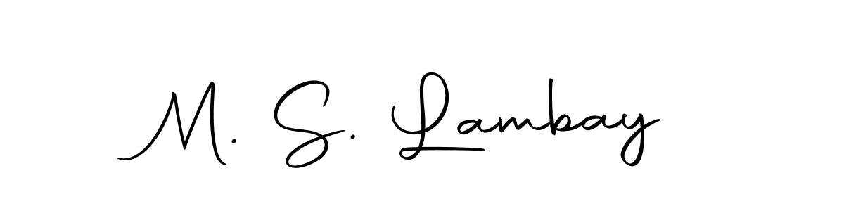 Here are the top 10 professional signature styles for the name M. S. Lambay. These are the best autograph styles you can use for your name. M. S. Lambay signature style 10 images and pictures png