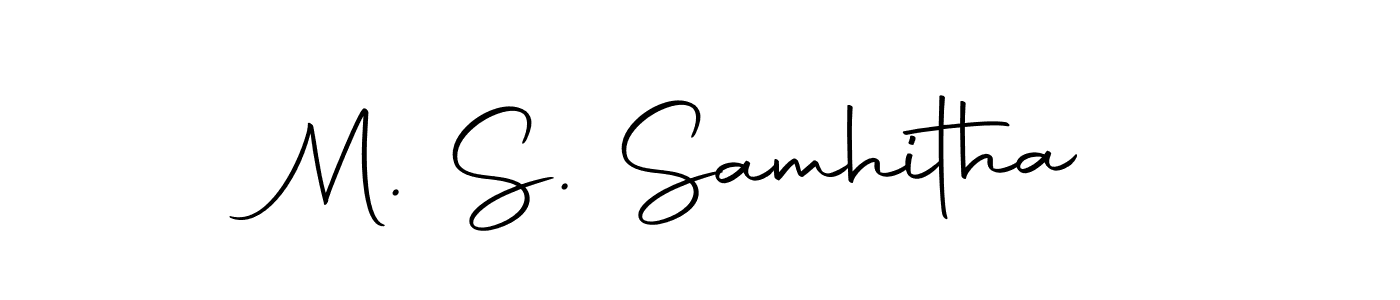 if you are searching for the best signature style for your name M. S. Samhitha. so please give up your signature search. here we have designed multiple signature styles  using Autography-DOLnW. M. S. Samhitha signature style 10 images and pictures png