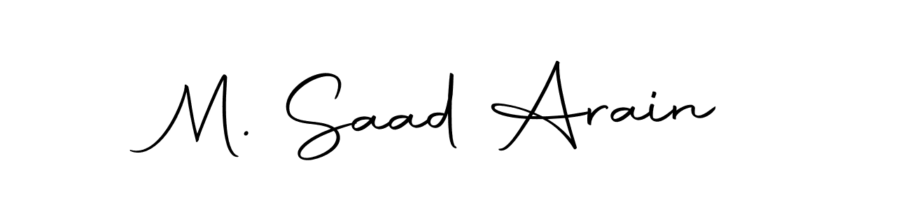 Similarly Autography-DOLnW is the best handwritten signature design. Signature creator online .You can use it as an online autograph creator for name M. Saad Arain. M. Saad Arain signature style 10 images and pictures png