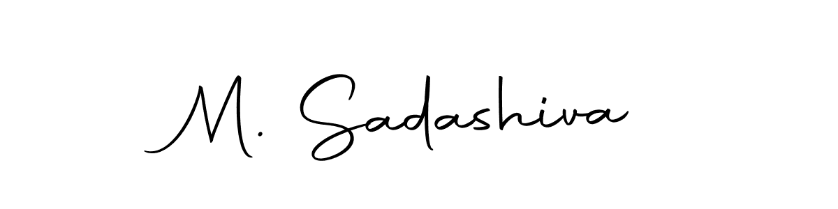 The best way (Autography-DOLnW) to make a short signature is to pick only two or three words in your name. The name M. Sadashiva include a total of six letters. For converting this name. M. Sadashiva signature style 10 images and pictures png