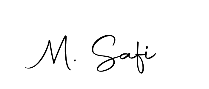 Create a beautiful signature design for name M. Safi. With this signature (Autography-DOLnW) fonts, you can make a handwritten signature for free. M. Safi signature style 10 images and pictures png