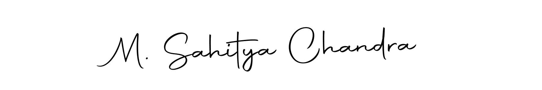 M. Sahitya Chandra stylish signature style. Best Handwritten Sign (Autography-DOLnW) for my name. Handwritten Signature Collection Ideas for my name M. Sahitya Chandra. M. Sahitya Chandra signature style 10 images and pictures png