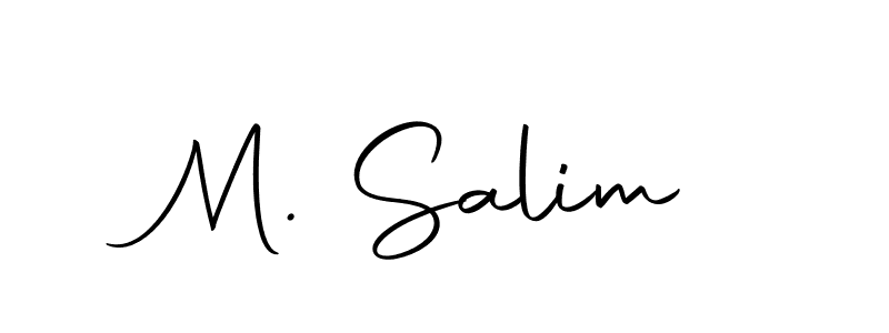 You should practise on your own different ways (Autography-DOLnW) to write your name (M. Salim) in signature. don't let someone else do it for you. M. Salim signature style 10 images and pictures png