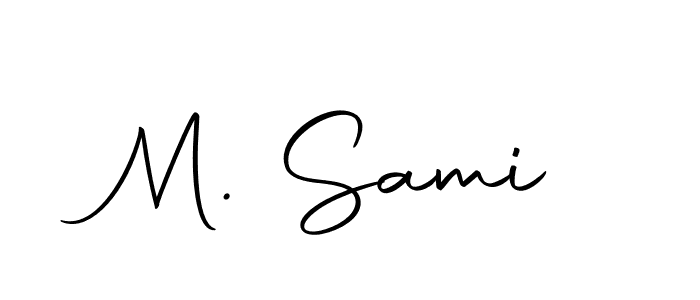 How to make M. Sami name signature. Use Autography-DOLnW style for creating short signs online. This is the latest handwritten sign. M. Sami signature style 10 images and pictures png