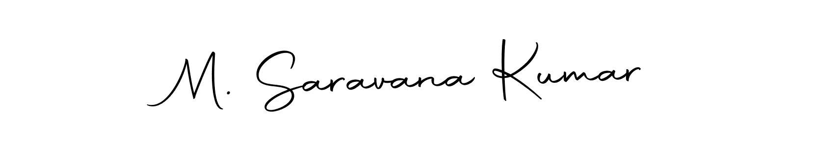 Design your own signature with our free online signature maker. With this signature software, you can create a handwritten (Autography-DOLnW) signature for name M. Saravana Kumar. M. Saravana Kumar signature style 10 images and pictures png