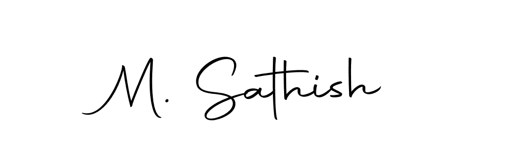 You should practise on your own different ways (Autography-DOLnW) to write your name (M. Sathish) in signature. don't let someone else do it for you. M. Sathish signature style 10 images and pictures png