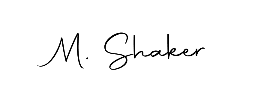 Design your own signature with our free online signature maker. With this signature software, you can create a handwritten (Autography-DOLnW) signature for name M. Shaker. M. Shaker signature style 10 images and pictures png