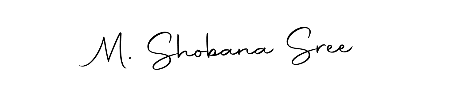 You can use this online signature creator to create a handwritten signature for the name M. Shobana Sree. This is the best online autograph maker. M. Shobana Sree signature style 10 images and pictures png