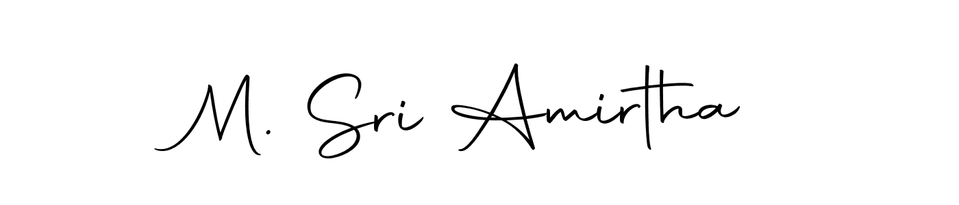 Make a beautiful signature design for name M. Sri Amirtha. With this signature (Autography-DOLnW) style, you can create a handwritten signature for free. M. Sri Amirtha signature style 10 images and pictures png