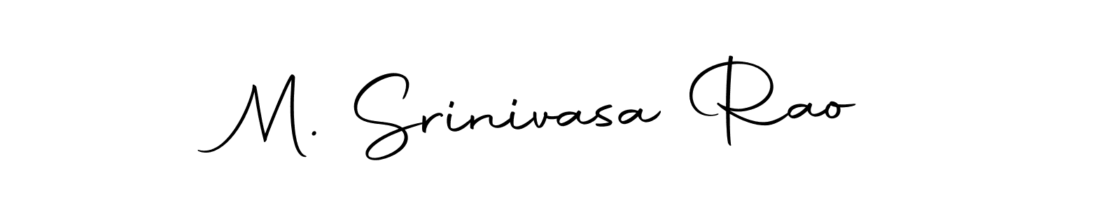 How to make M. Srinivasa Rao name signature. Use Autography-DOLnW style for creating short signs online. This is the latest handwritten sign. M. Srinivasa Rao signature style 10 images and pictures png