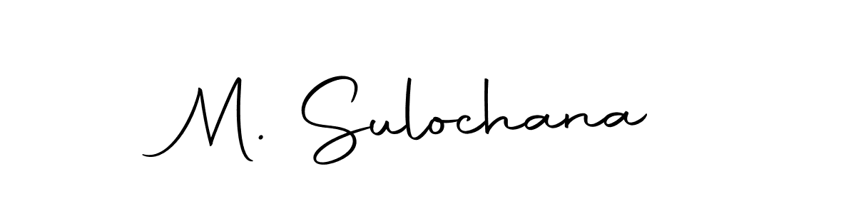 Make a beautiful signature design for name M. Sulochana. Use this online signature maker to create a handwritten signature for free. M. Sulochana signature style 10 images and pictures png