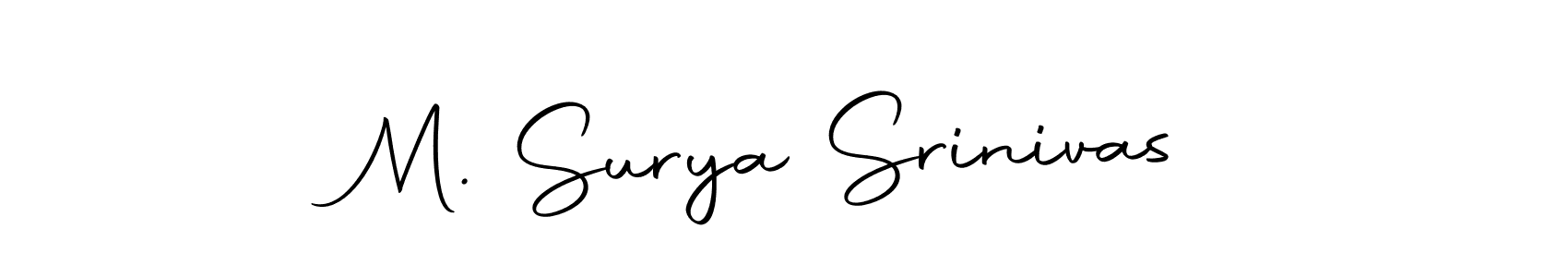 Also we have M. Surya Srinivas name is the best signature style. Create professional handwritten signature collection using Autography-DOLnW autograph style. M. Surya Srinivas signature style 10 images and pictures png