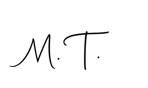 How to make M. T. signature? Autography-DOLnW is a professional autograph style. Create handwritten signature for M. T. name. M. T. signature style 10 images and pictures png
