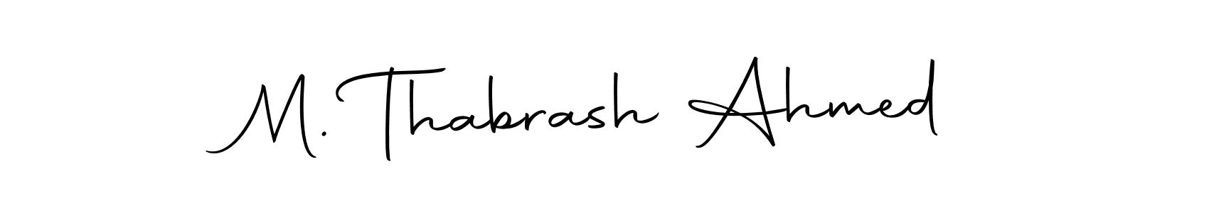 This is the best signature style for the M. Thabrash Ahmed name. Also you like these signature font (Autography-DOLnW). Mix name signature. M. Thabrash Ahmed signature style 10 images and pictures png